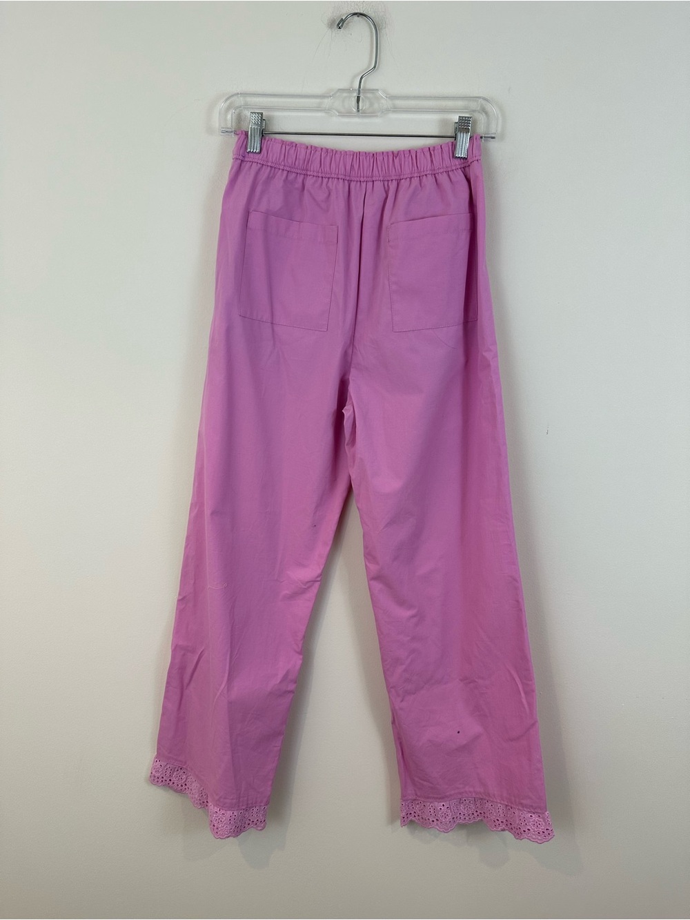 Zara Kids Pink Lace Ruffle Hem Pull-On Pants Size 13-14 Girl's - Picture 4 of 4